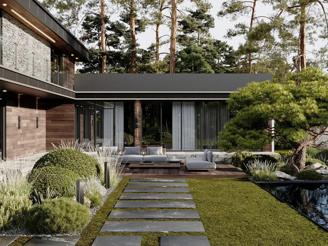 Ландшафтный дизайн проекта Райт вилладж